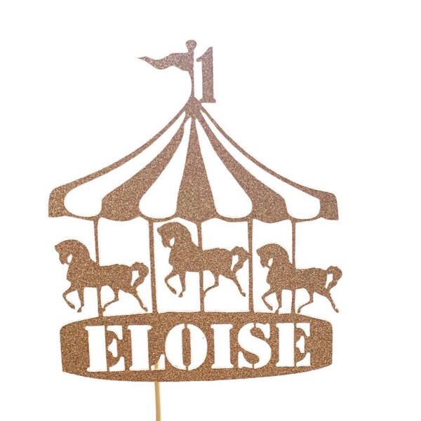 Carousel Cake Topper Etsy Australia
