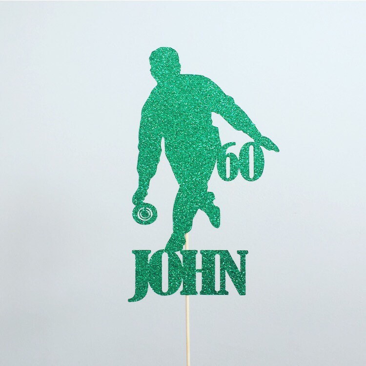 Personalised Lawn Bowls Cake Topper Custom Birthday Add Any Etsy