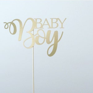 Baby Boy Cake Topper Gender Reveal Baby Shower