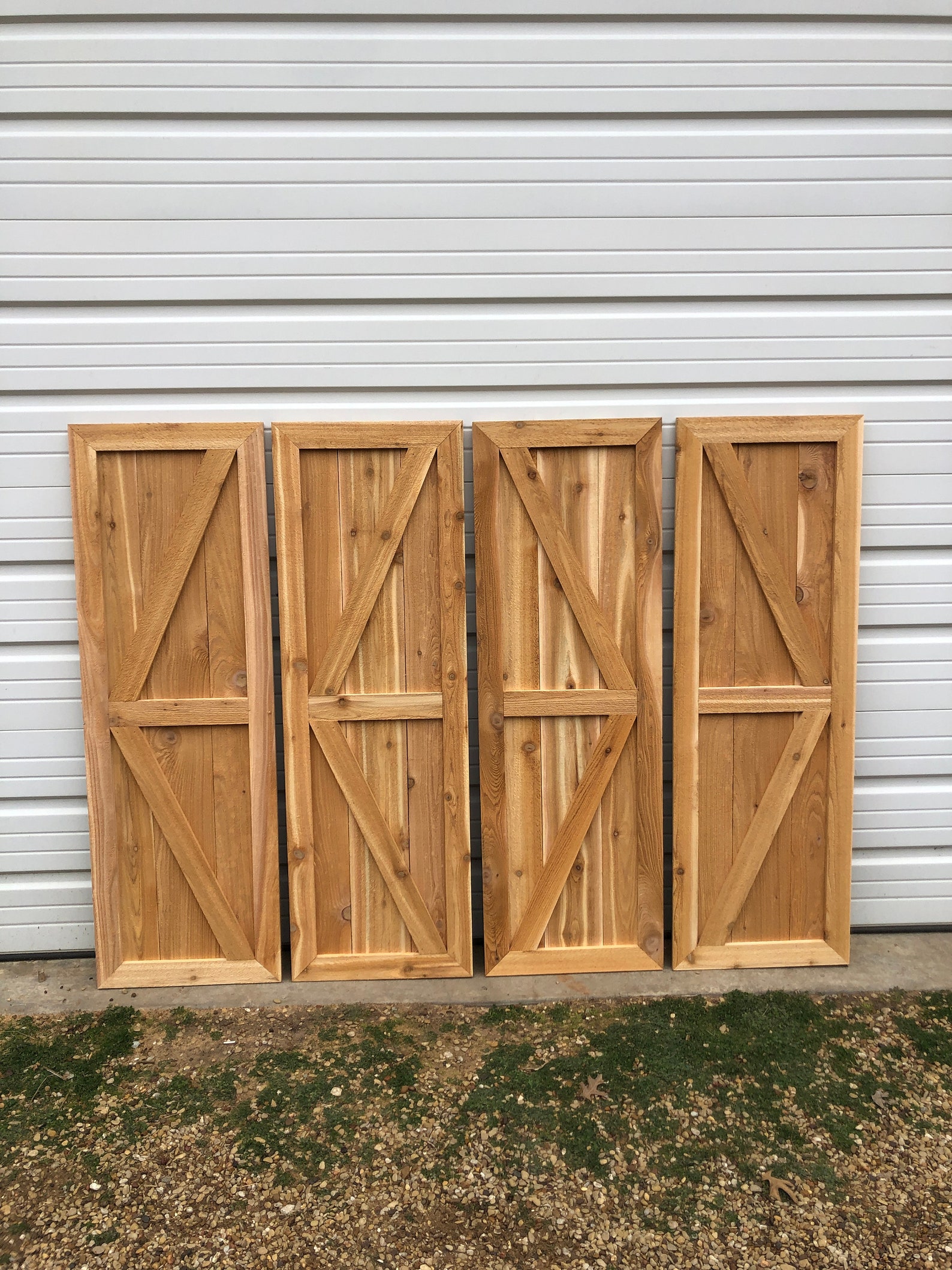 5 OFF BEST SELLER Custom Cedar Shutters Framed Shutters Etsy
