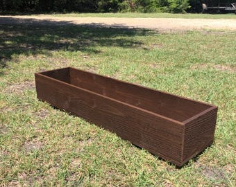 CUSTOM Cedar Window Box: Rustic Planter, Any Size & Color