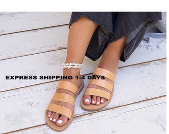PENY sandals/ ancient Greek leather sandals/ strappy sandals/ roman sandals/ women flat sandals/ classic leather sandals/ handmade sandals