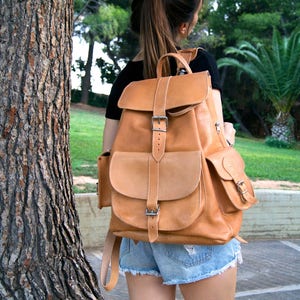 Echtleder Rucksack “ISIDORA”Extra Large