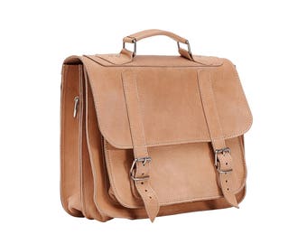 LYDIA 13 inch  leather briefcase/ messenger bag/ shoulder bag/ laptop bag/ mens bag/ crossbody bag