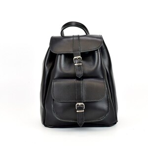 Genuine Leather Backpack in Black - Etsy Genuine Leather Backpack in Black - Etsy