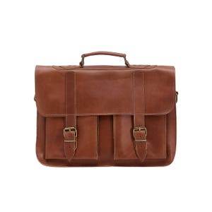 BENGAL bolso mensajero de cuero / maletín de cuero de 15 pulgadas / bolso de hombro / bolso portátil / bolso de la vieja escuela / bolso de hombre / bolso bandolera