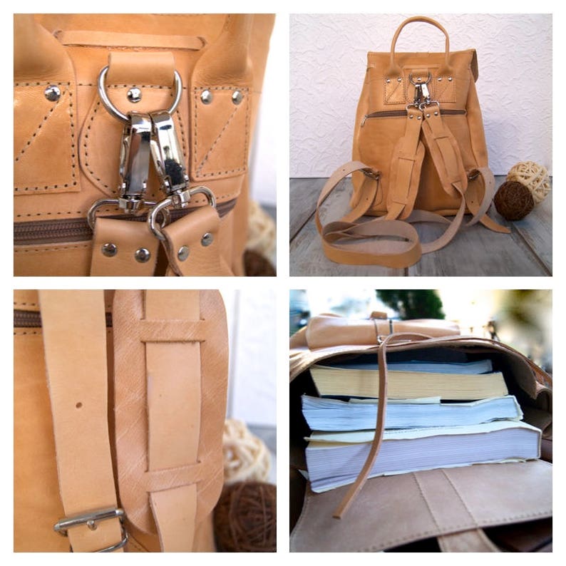 Genuine leather backpackDORIS Large image 9