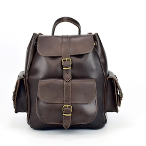 Genuine Leather Backpack “ISIDORA”Medium