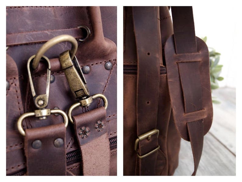 Genuine leather backpackDORIS Large image 6