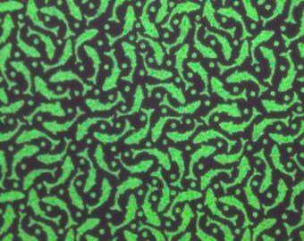 Koi Fish Glow in the Dark Decal. Glass Decal Sheet. Ceramic Decals. Glass Decals. Glass Fusing, Glass Blowing, Lampworking, Ceramics Supply