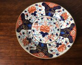 Antique Derby plate in imari colours early 19th century - 8.75 quot diameter