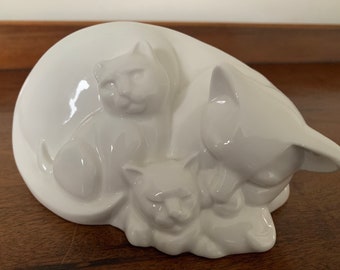 Coalport Mother's Love Cat Figurine from Moments Series