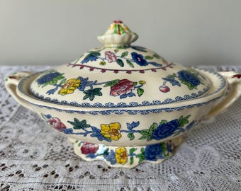Mason's Ironstone Regency Pattern Deckel-Servierplatte / Terrine
