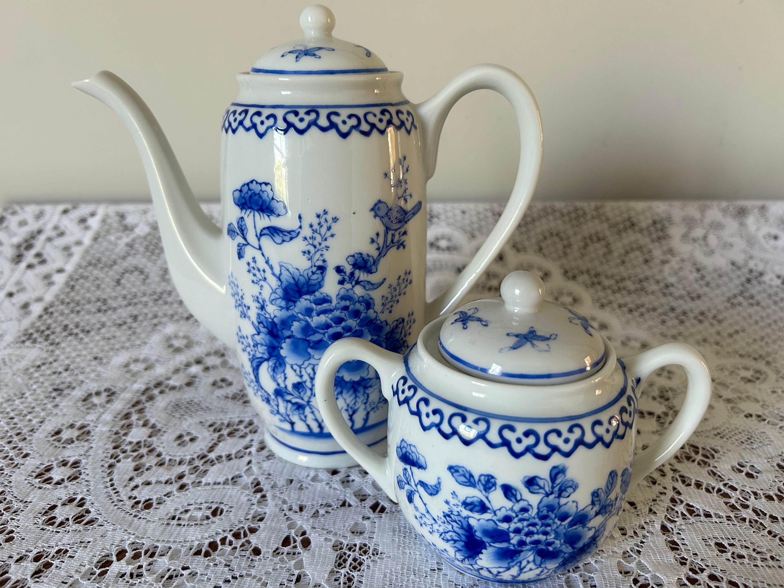 Sophia China Sucrier avec couvercle, articles à café en porcelaine