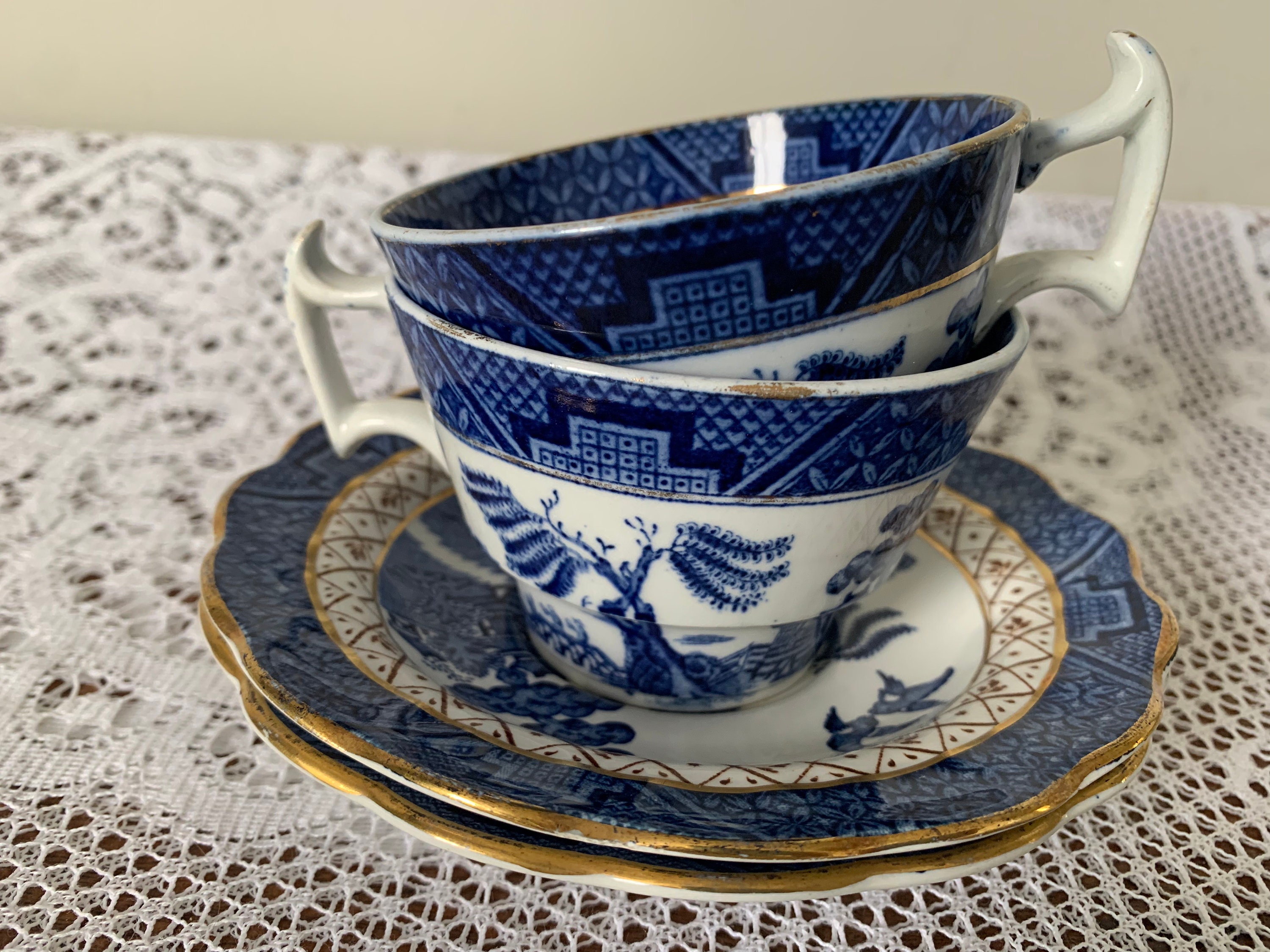 Blue Willow Pattern Saucer Booths Real Old Willow A8025 History