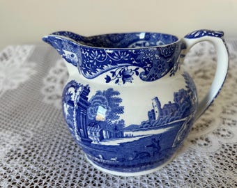 Spode Blue Italienisches 1 Pint Milchkännchen / Sahnekännchen
