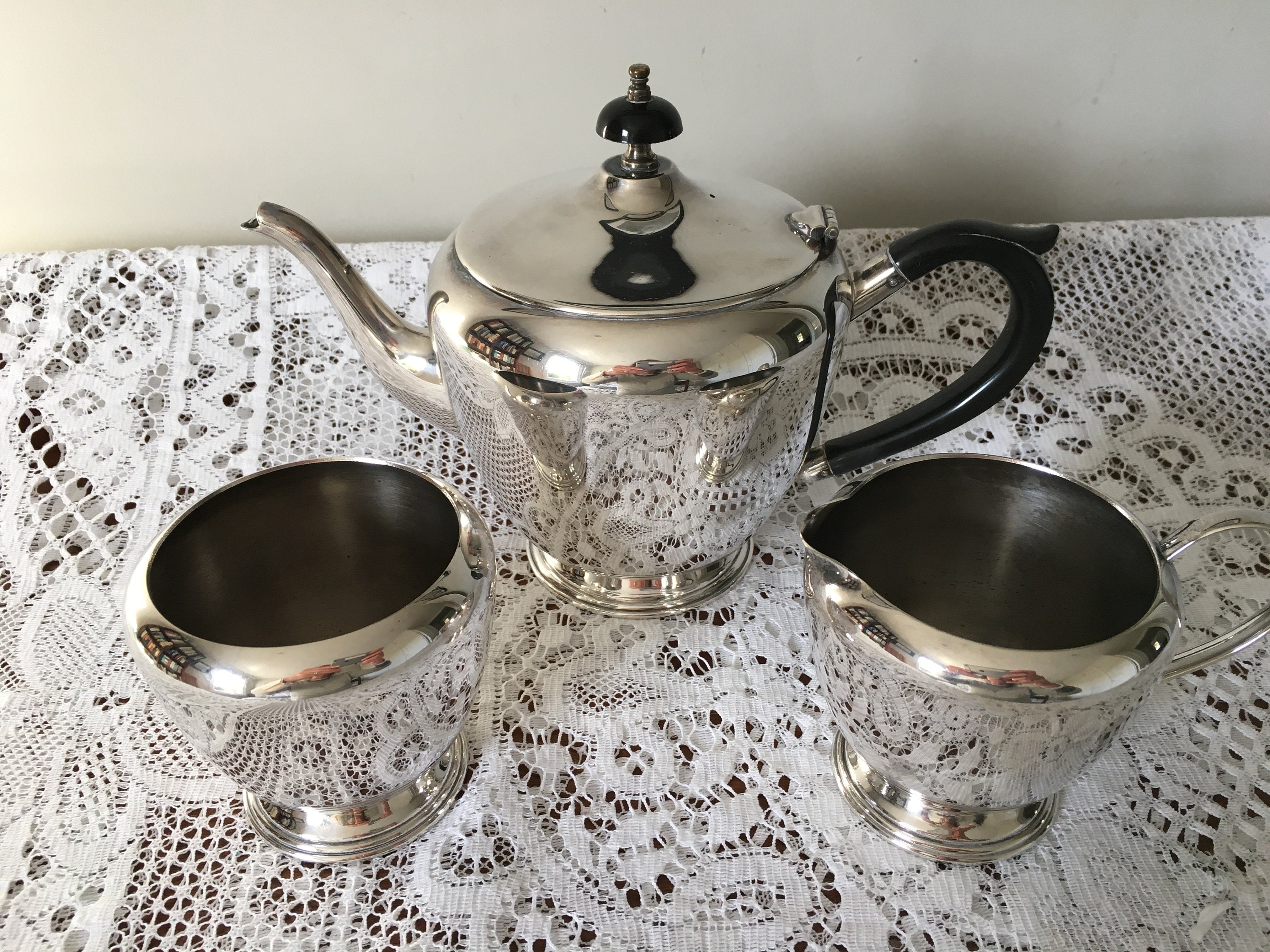 Elkington & Co.】 ビクトリアンのティーサービス 4点 Vintage Yeoman