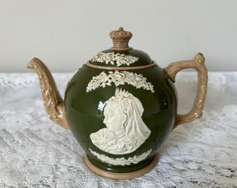 Copeland Late Spode Queen Victoria Diamond Jubilee Commemorative Teapot