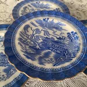 Vintage Spode Copeland - Mandarin - Plate - 16 Cm - Blue and