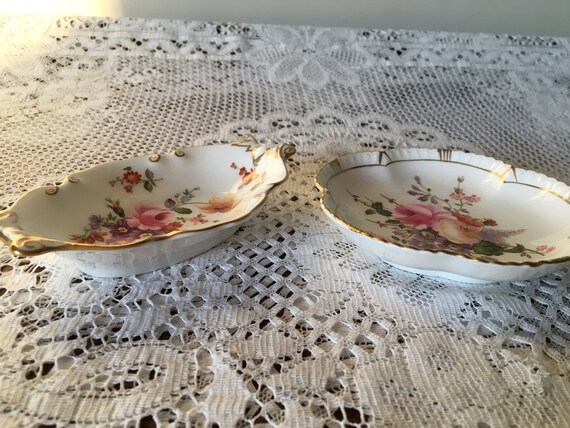 2 Vintage Royal Crown Derby Fine Bone China Small… - image 9