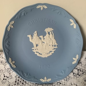 ウェッジウッド ブルー＆ホワイト ジャスパーウェア 1992 クリスマス