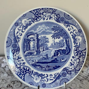 Spode Blue Italian Cake / Cheese Serving Plate - 11.5" / 29cm