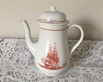 Vintage Wedgwood 'Flying Cloud' Coffee / Tea Pot