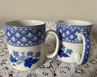 2 tazze Spode Blue Room Collection con motivo Geranium