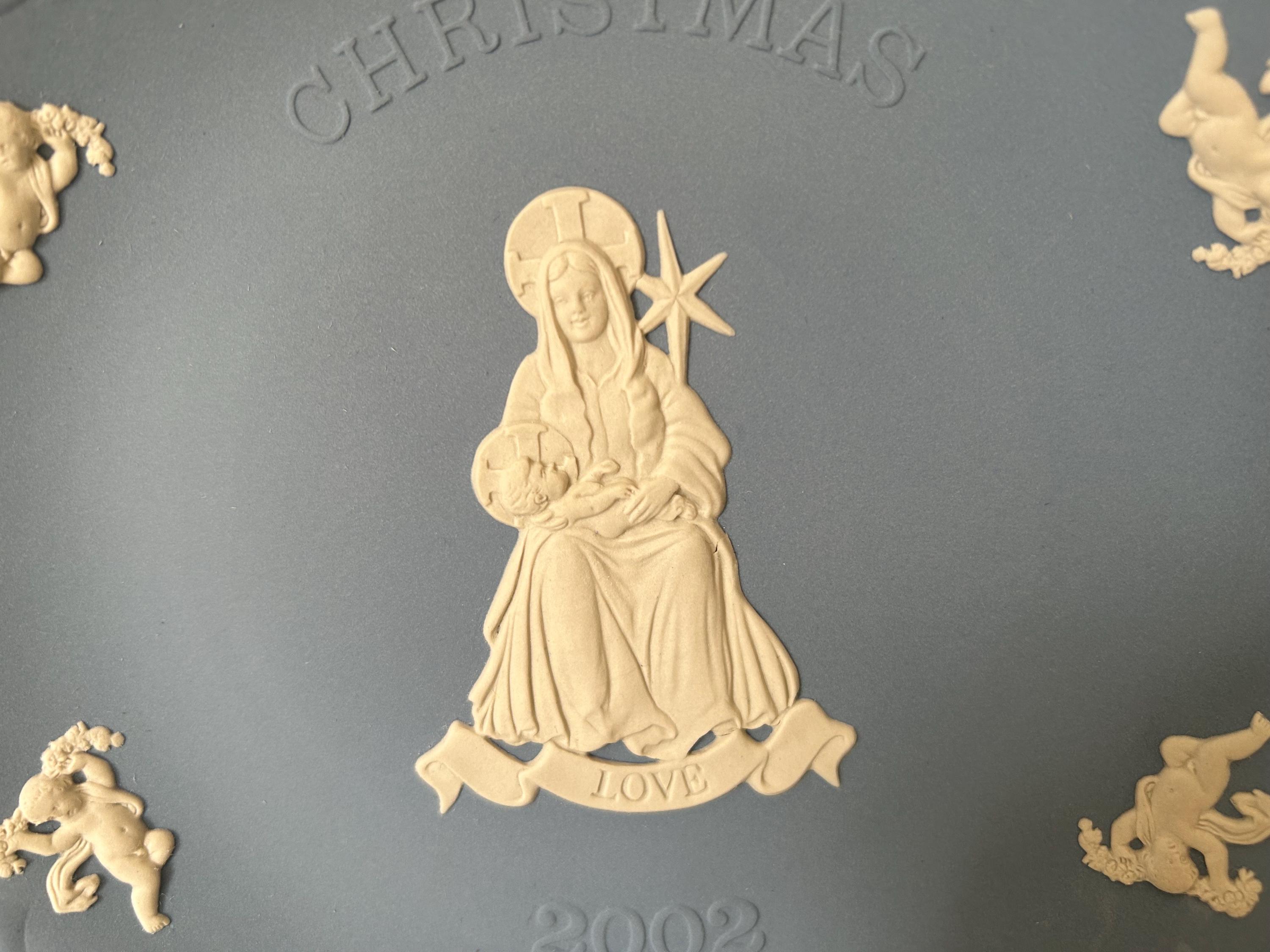 ウェッジウッド ブルー＆ホワイト ジャスパーウェア 1992 クリスマス