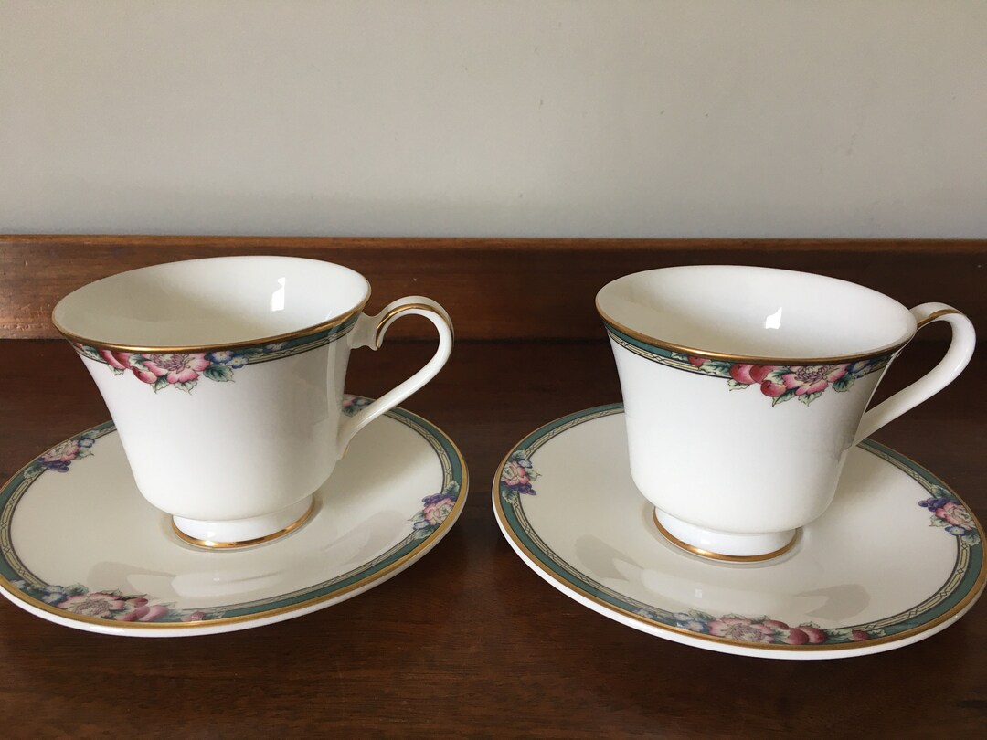 2 Royal Doulton Tea Cups and Saucers in Orchard Hill Design Etsy
