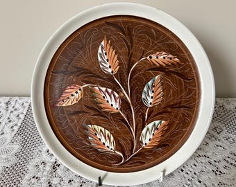 1960er Denby Glyn College Steingut Teller - Signiert