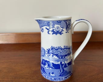 Spode Blue Italian  Windsor Shape .5 Litre Milk Jug