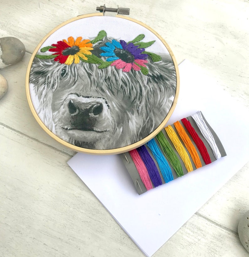 Embroidery Hoop Kit Craft Kit for Adults Easy Needlecraft Etsy UK
