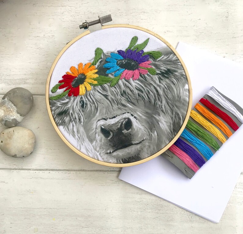 Embroidery Hoop Kit Craft Kit for Adults Easy Needlecraft Etsy UK