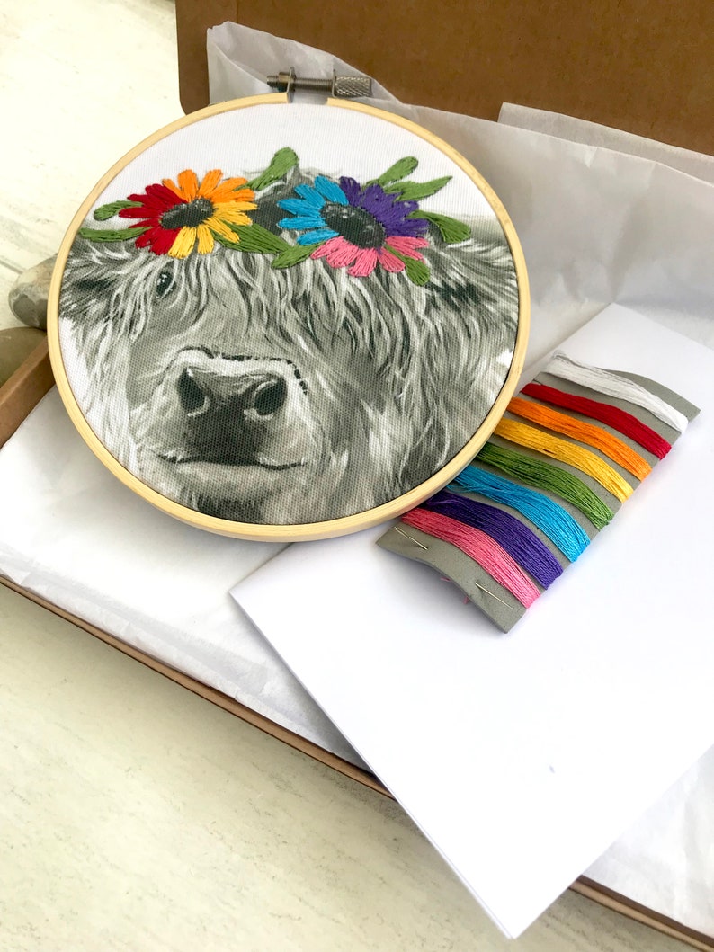 Embroidery Hoop Kit Craft Kit for Adults Easy Needlecraft Etsy UK