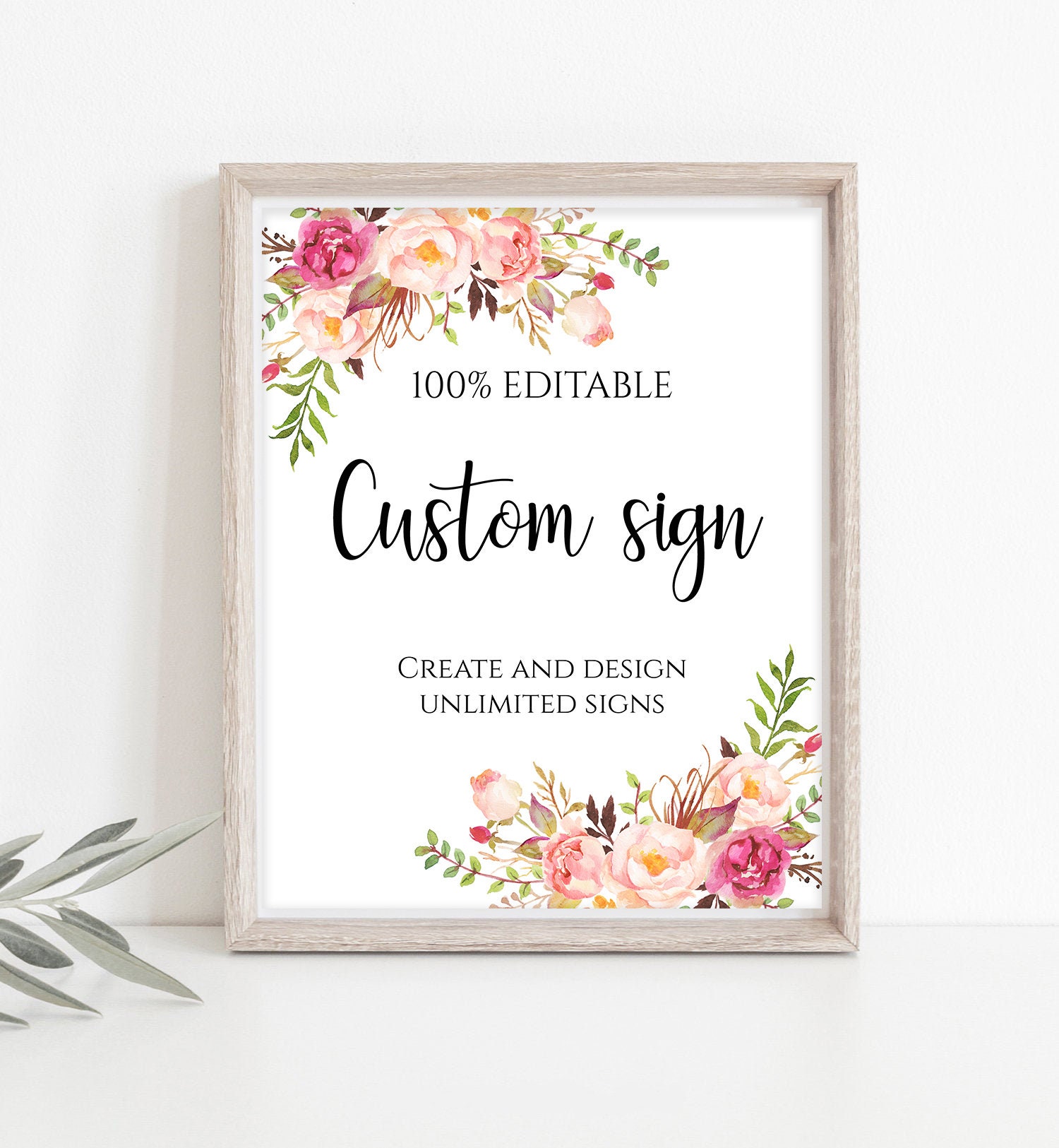 Editable Custom Wedding Sign Template Self Edit in TEMPLETT Etsy Editable Custom Wedding Sign Template Self Edit in TEMPLETT Etsy