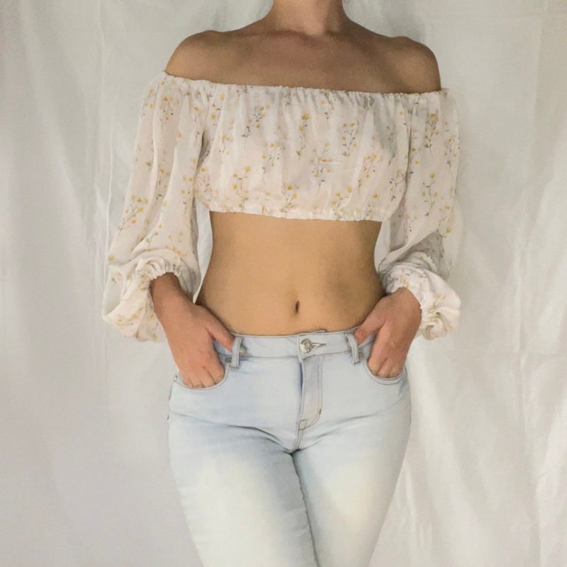 Floral Crop Top - Etsy