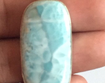 Larimar pendant sterling silver 925