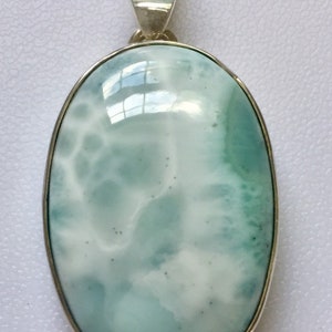 Larimar pendant sterling silver 925