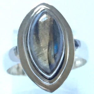 Labradorite ring sterling silver 925
