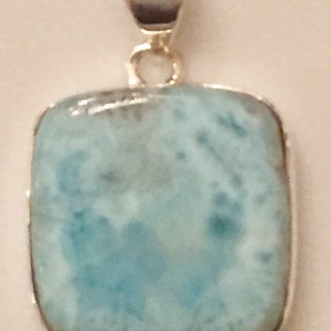 Larimar pendant sterling silver 925