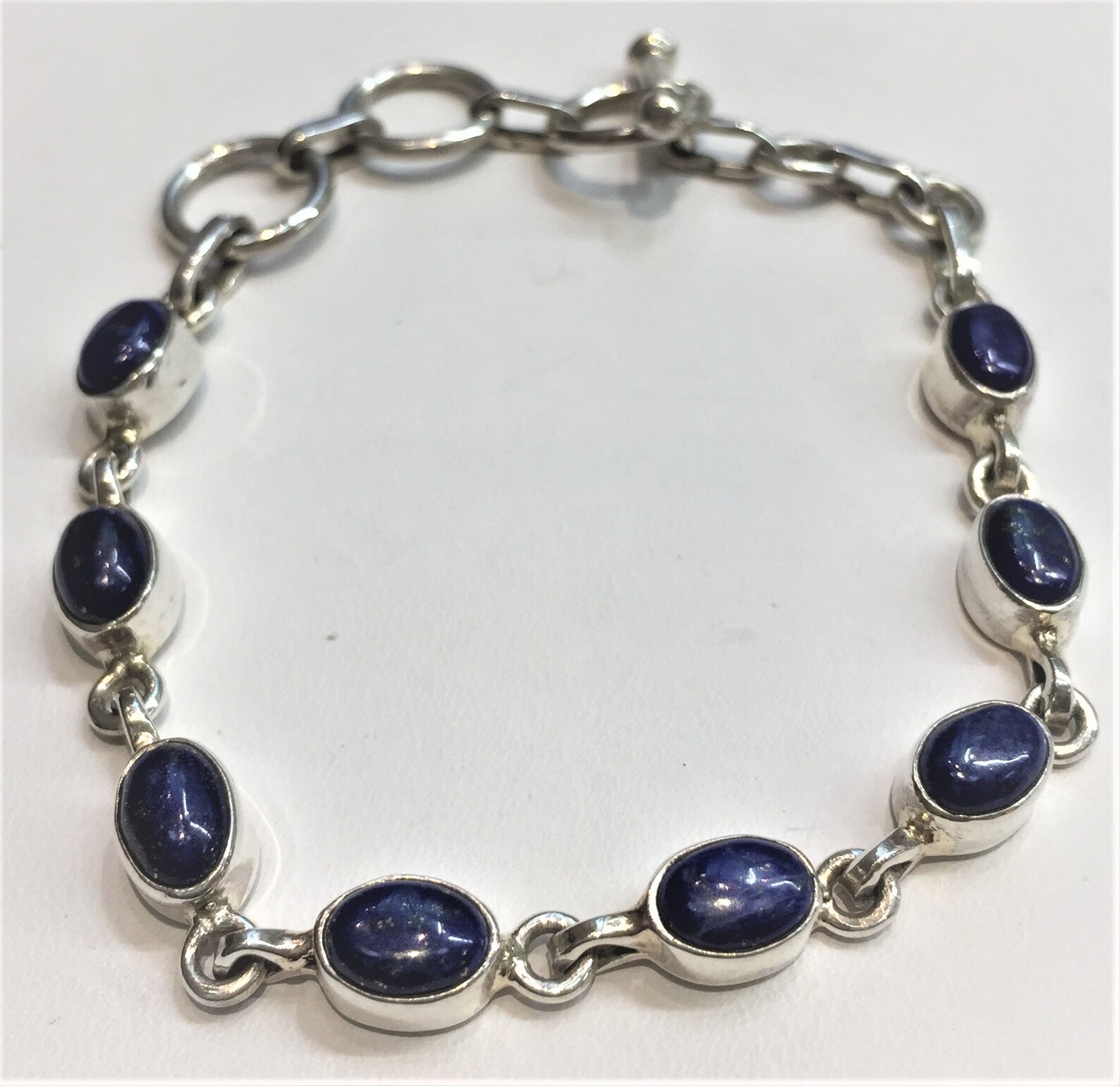 Lapis Lazuli Bracelet-2 925 sterling silver | Etsy