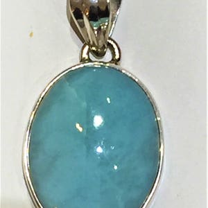 Larimar pendant sterling silver 925
