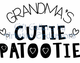 Download Cutie Patootie Svg Etsy