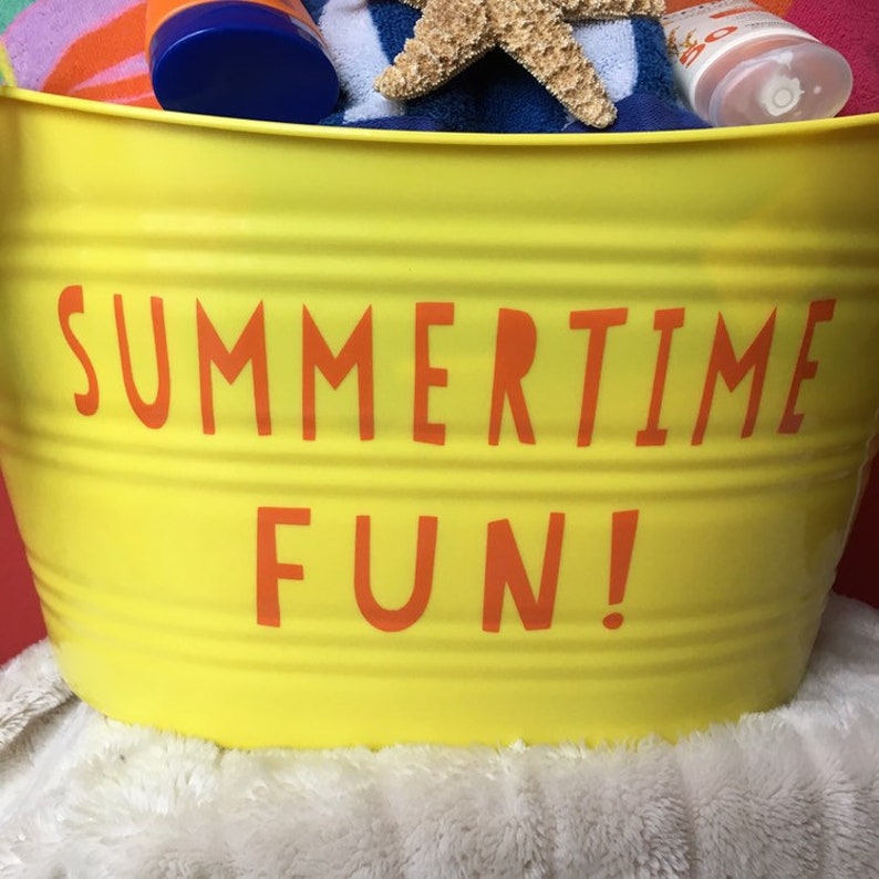 Summertime Fun Outdoor Storage Bucket