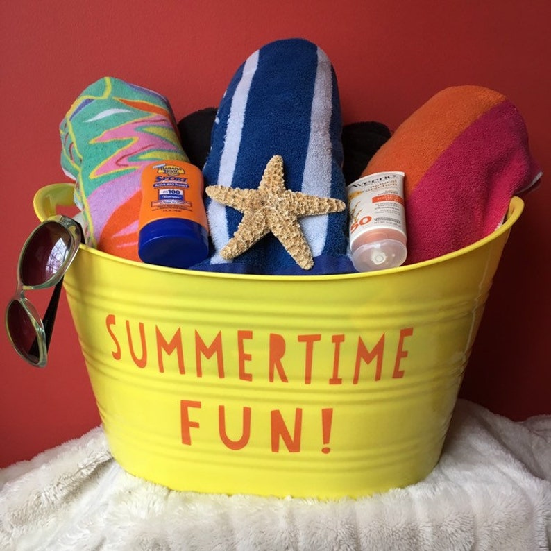 Summertime Fun Outdoor Storage Bucket