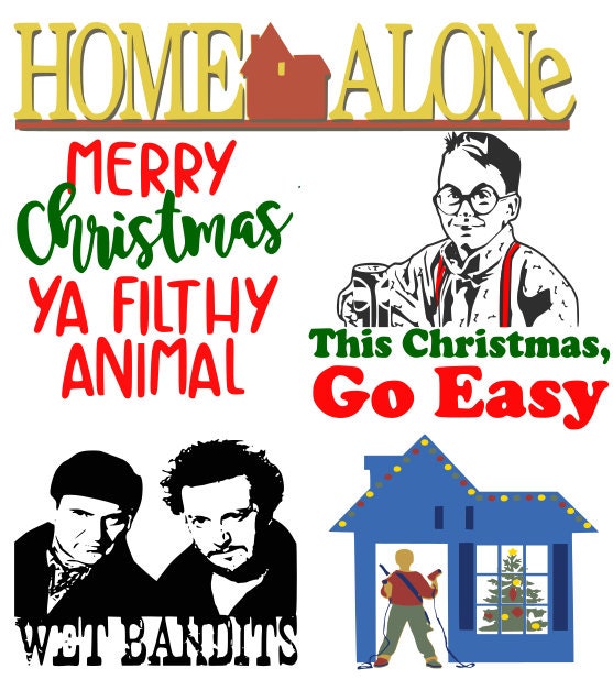 Home Alone Bundle svg Merry Christmas ya filthy animal svg ...