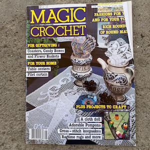 Magic Crochet Magazine June 1984, Vintage Patterns, Vintage Crochet, Vintage Magazines, Vintage Books