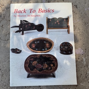 Vintage How To Painting Book, Vintage Craft Book, Maureen McNaughton, Reference Paint Book, One Stroke Paintint Books