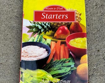 Learn How to Cook Starters Cookbook, Vintage Cookbooks, Vintage Recipe Books, 1994 Cookbooks, Vintage Appetizers Recipes